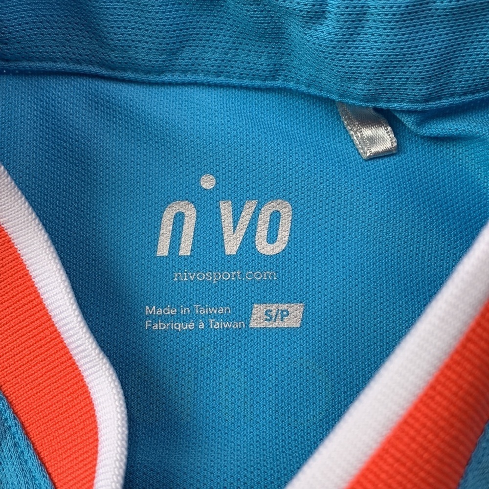 Nivo Short Sleeve Golf Polo Teal Blue Sz S - Picture 4 of 5